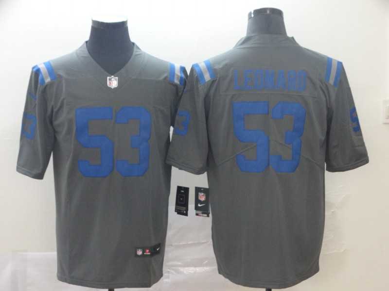 Nike Colts 53 Darius Leonard Gray Inverted Legend Limited Jersey,We sell and wholesale Nike Colts 53 Darius Leonard Gray Inverted Legend Limited Jersey on line form chian!